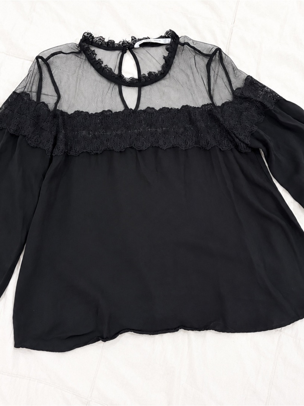 Zara Black Trafaluc  Lace Collection Size L